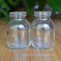 Miniature 50Ml Clear Flat Borosilicate Glass Injection Bottle